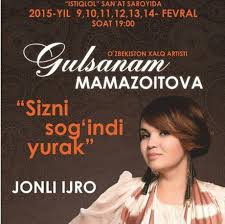 Постер Gulsanam Mamazoitova konsert 2015