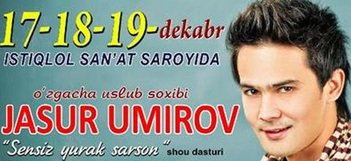 Постер Jasur Umirov - Sensiz yurak sarson (Konsert dasturi 2015) Jasur Umirov - Sensiz yurak sarson (Konsert dasturi 2015)